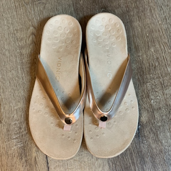 Vionic Davina Pink Supportive Flipflop Sandal Size 10 - Picture 2 of 7